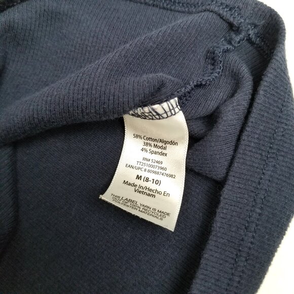 Time and Tru Ribbed Tank Top M Navy Blue Soft Modal Layering Basic - Picture 5 of 8